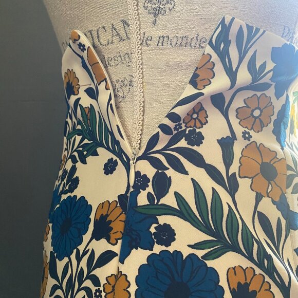 Zara Women Multicolor Floral Pencil skirt - Picture 4 of 6